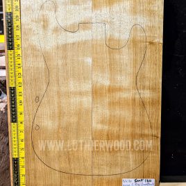 White Limba / Korina Two Piece Body Blank 160