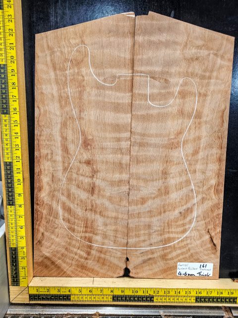 Ancient Quilted Redwood Bookmatched Guitar Top Set