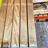Roasted Flame Maple guitar & bass neck blank