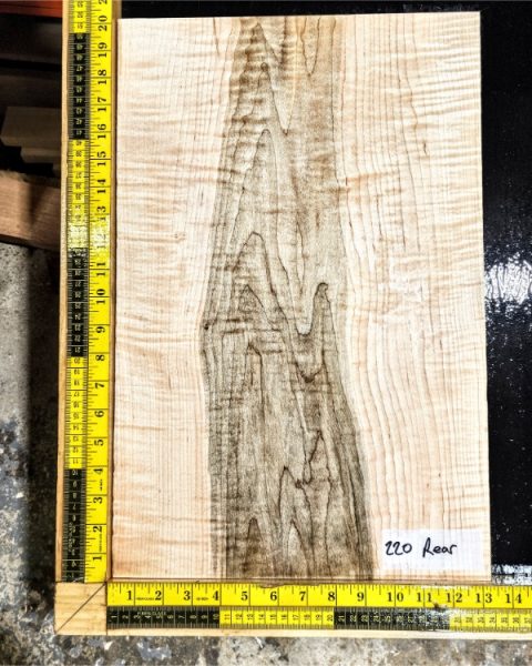 Flame Maple CARVE TOP One Piece Guitar & Bass Top