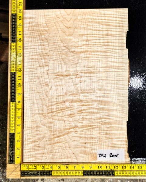 Flame Maple CARVE TOP One Piece Guitar & Bass Top Blank