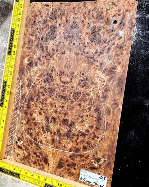 Elm Burl Bookmatched Guitar & Bass Top Set