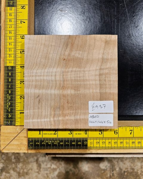 Red Maple Turning Square bowl turning blank