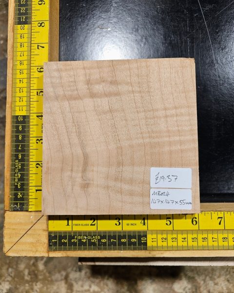 Red Maple Turning Square bowl turning blank