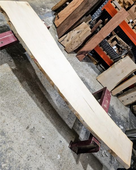 Live Edge Flame Maple Slab 027