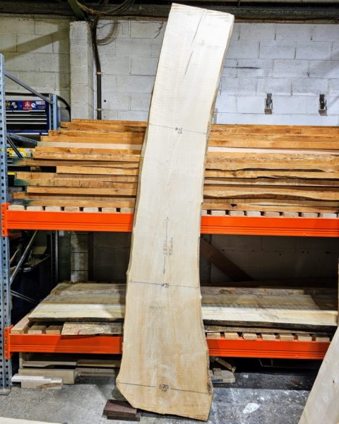 Live Edge Flame Maple Slab 029
