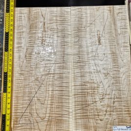 Flame Maple Bookmatched guitar & Bass Top Set