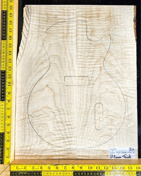 Flame Maple Bookmatched guitar & Bass Top Set