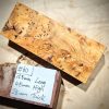 Figured Yew Knife Scales block