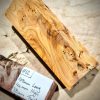 Figured Yew Knife Scales block
