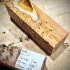 Figured Yew Knife Scales block