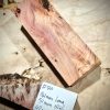 Figured Yew Knife Scales Block
