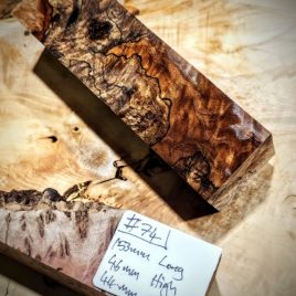 Stabilised Spalted Beech knife Scale block