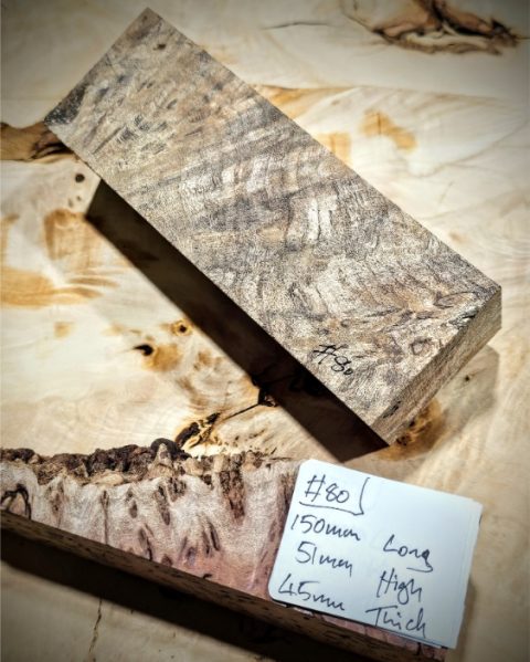 Maple Burl knife Scales Block