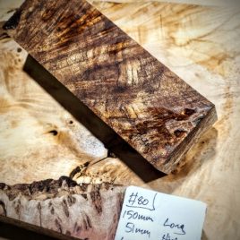 Maple Burl knife Scales Block