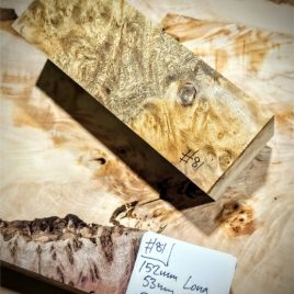 Myrtle Burl knife Scales Block