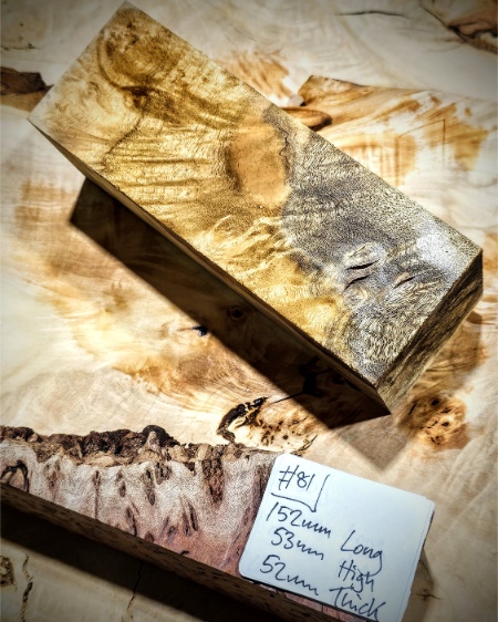 Myrtle Burl knife Scales Block