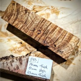 Maple Burl knife Scales Block