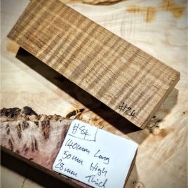 Roasted Flame Maple Knife Scales Block