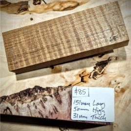 Roasted Flame Maple Knife Scale Block
