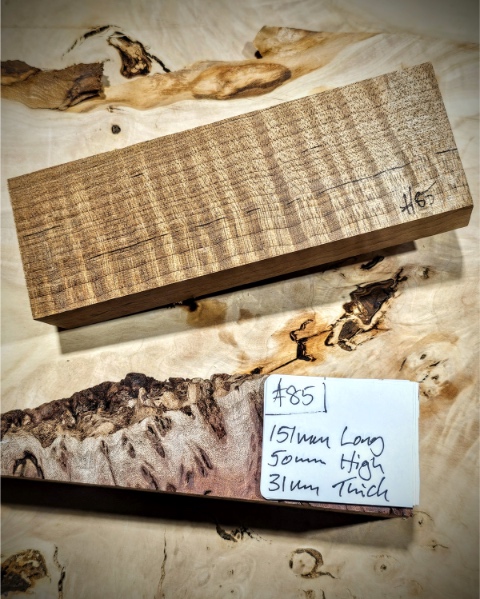Roasted Flame Maple Knife Scale Block