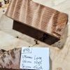 Quilted redwood Knife Scales block