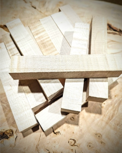 Curly Sycamore Pen Turning Blanks / small turning blanks