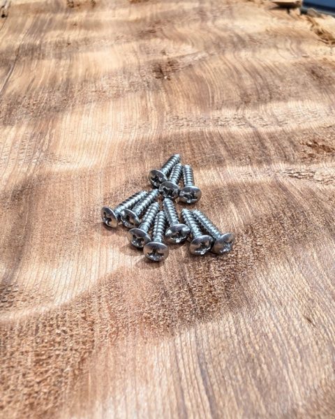 Pickguard Screws 13mm x 2.9mm Stainless Steel