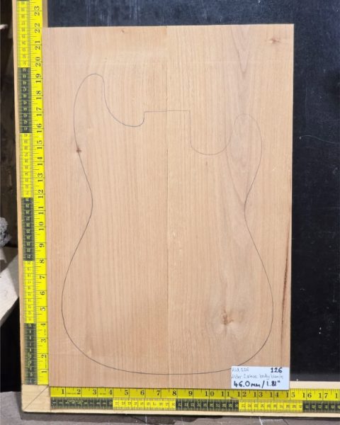 American Red Alder Electric Guitar Body Blank