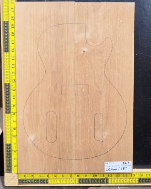 American Red Alder Electric Guitar Body Blank