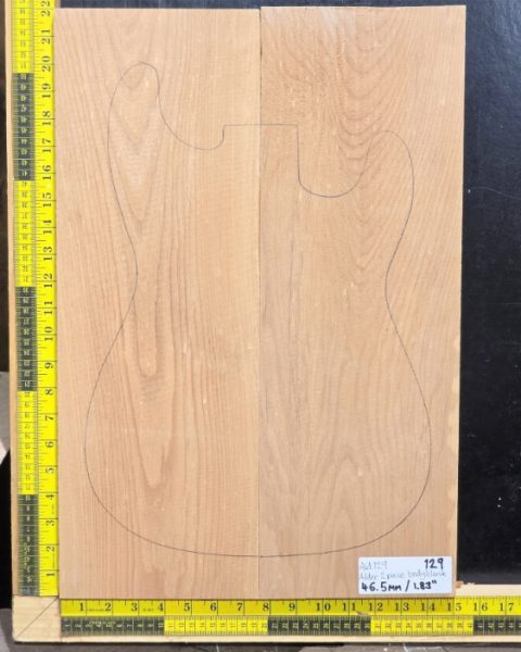 American Red Alder Electric Guitar Body Blank