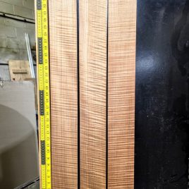 4A Roasted Flame Maple Guitar & Bass Making Neck Blank