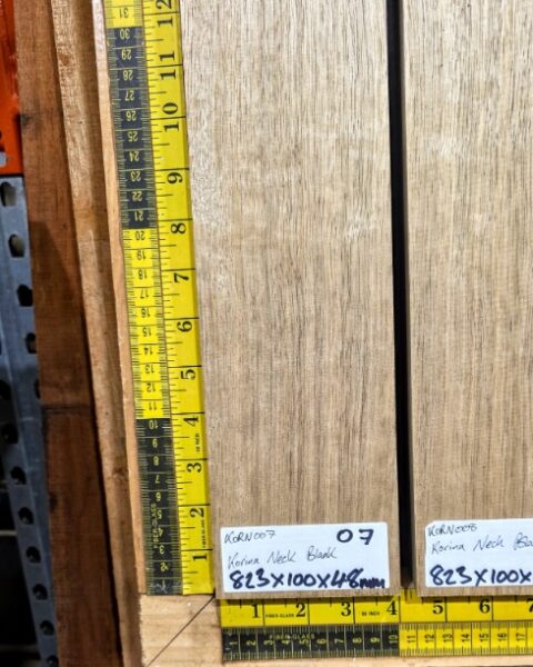 Korina Guitar Neck Blank, Quarter sawn Kiln dried