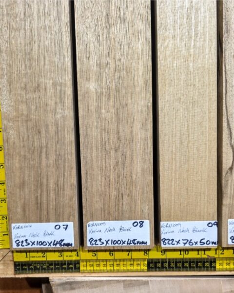Korina Guitar Neck Blank, Quarter sawn Kiln dried