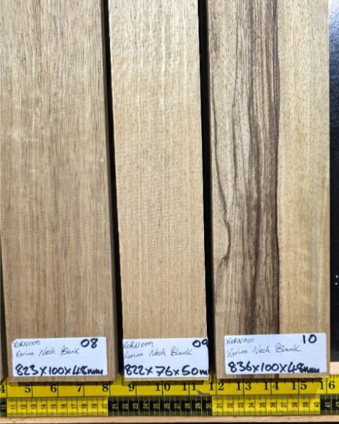 Korina Guitar Neck Blank, Quarter sawn Kiln dried