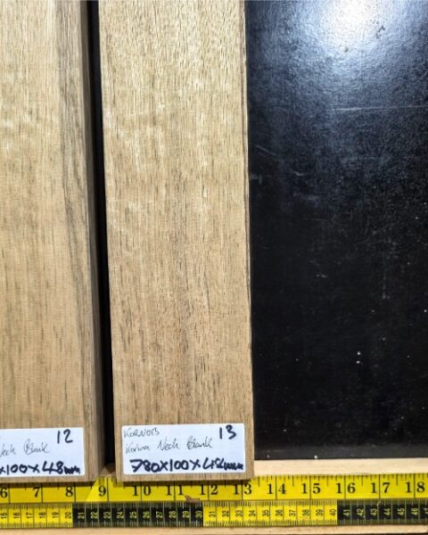 Korina Guitar Neck Blank, Quarter sawn Kiln dried