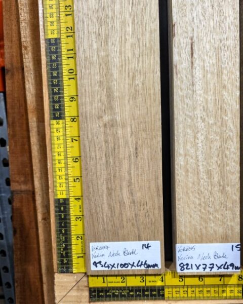 Korina Guitar Neck Blank, Quarter sawn Kiln dried