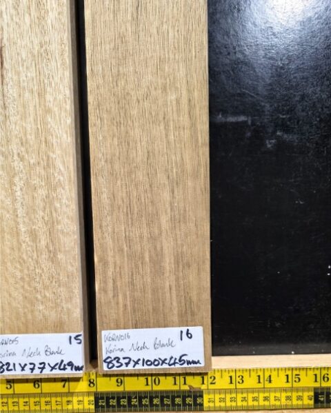 Korina Guitar Neck Blank, Quarter sawn Kiln dried