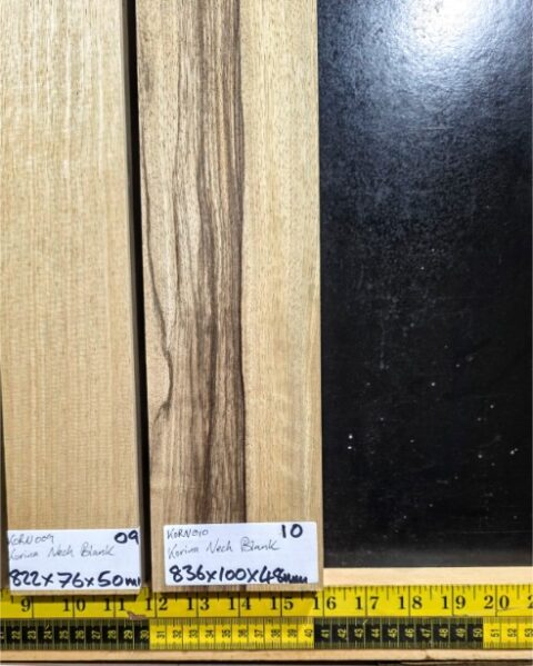 Korina Guitar Neck Blank, Quarter sawn Kiln dried
