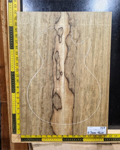 White Limba / Korina Two Piece Body Blank