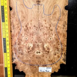 English Elm Burl Guitar & Bass Bookmatched Top Set