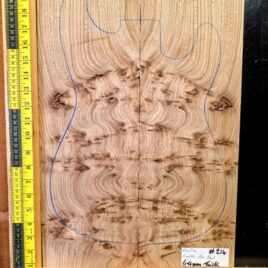English Elm Burl Guitar & Bass Bookmatched Top Set