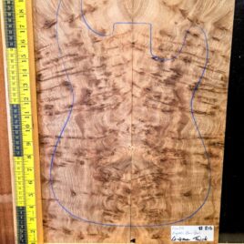 English Elm Burl Guitar & Bass Bookmatched Top Set