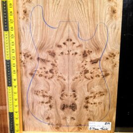 English Elm Burl Guitar & Bass Bookmatched Top Set