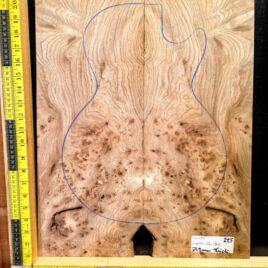 English Elm Burl Guitar & Bass Bookmatched Top Set