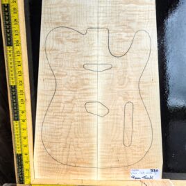Flame Maple Bookmatched guitar & Bass Top Set