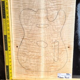 Flame Maple Bookmatched guitar & Bass Top Set