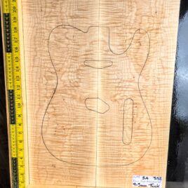Flame Maple Bookmatched guitar & Bass Top Master Grade Set
