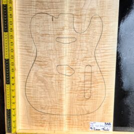 Flame Maple Bookmatched guitar & Bass Top Set