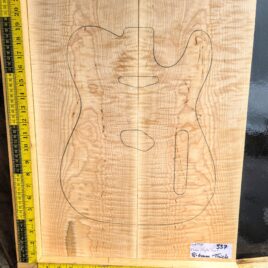 Flame Maple Bookmatched guitar & Bass Top Set